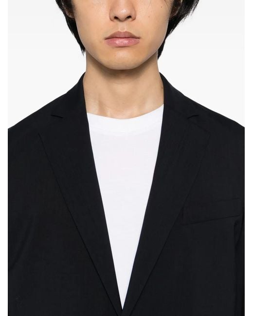 L'Estrange Black Tropical Wool Blazer for men