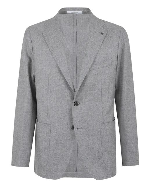 Tagliatore Gray Button Jacket for men
