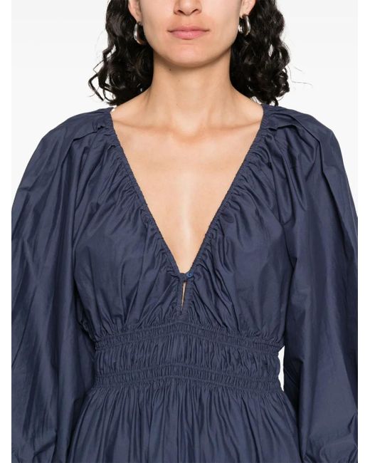 Matteau Blue Organic-Cotton Dress
