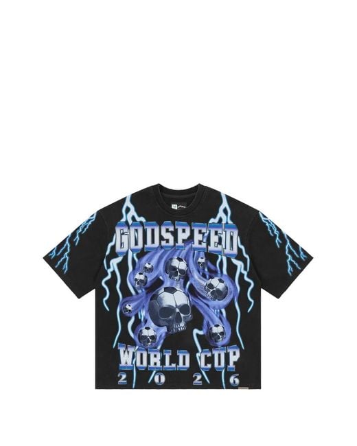 Godspeed Blue Voltage Graphic-Print T-Shirt for men