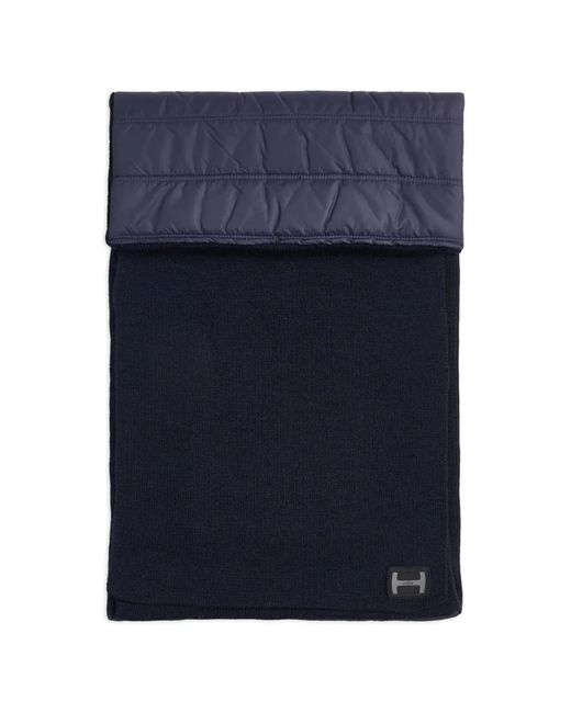 Hogan Blue Logo Knit Scarf for men