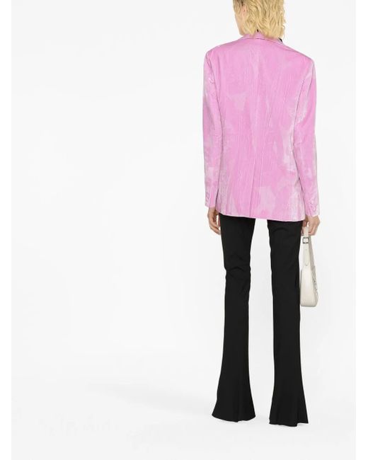 Etro Pink Maxi Paisley Velvet Jacket