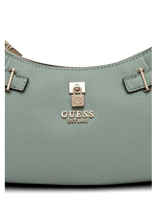 Guess Gray Yesba Buckle-Detail Shoulder Bag