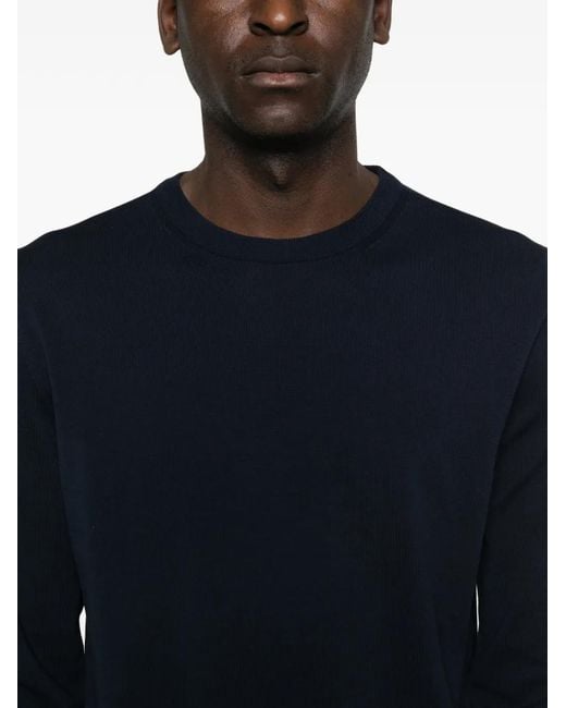 Canali Blue Crew-Neck Sweater for men