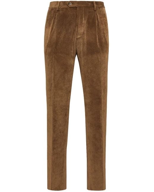 メンズ Boggi コーデュロイ ストレートパンツ Brown