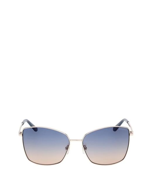 GUESS EYEWEAR Blue Square-Frame Sunglasses