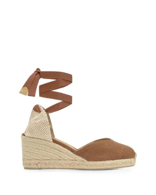 Castaner Metallic Chiara Wedge Espadrilles