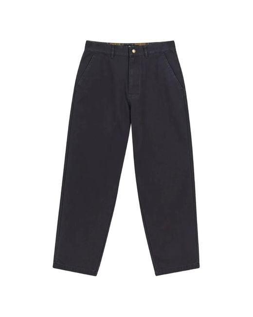 Barbour Blue Ursula Zip-Pocket Patch-Pocket Trousers for men