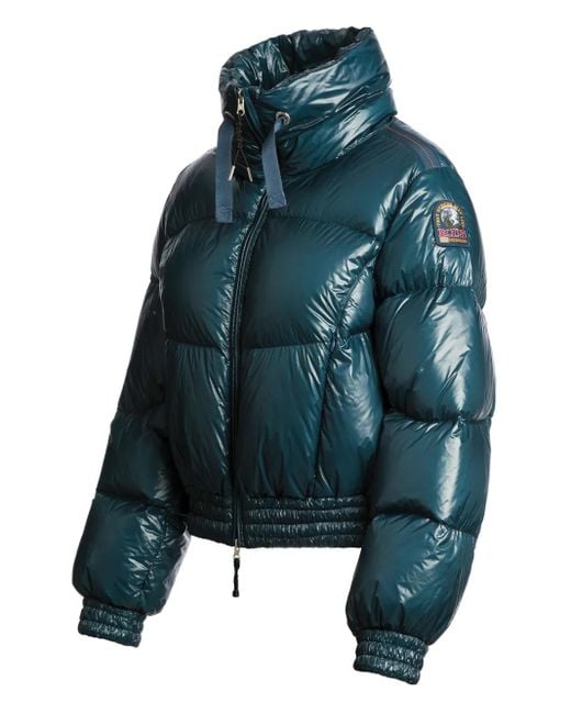 Parajumpers Blue Merry Cropped Down Jacket