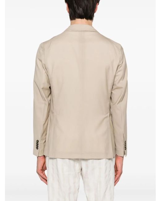 Tagliatore Natural Single-Breasted Patch-Pocket Jacket for men