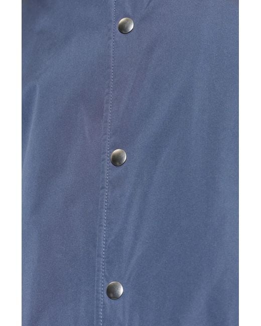 Jil Sander Blue Press-Stud Raglan-Sleeve Jacket for men