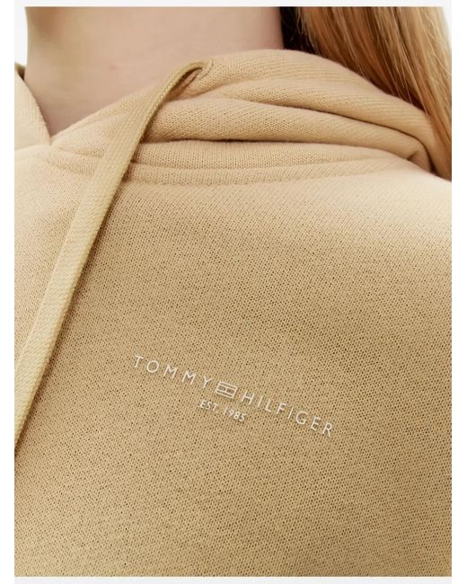 Tommy Hilfiger Natural Logo-Detail Hoodie