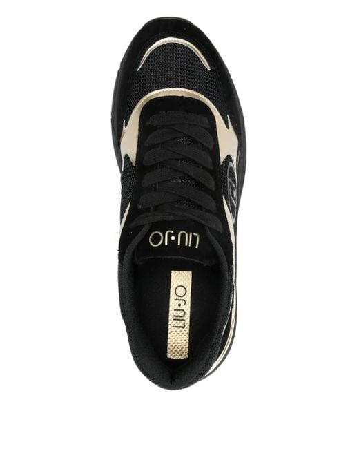 Liu Jo Metallic Sneakers in het Black