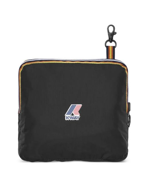 K-Way Black Drawstring Tote Bag