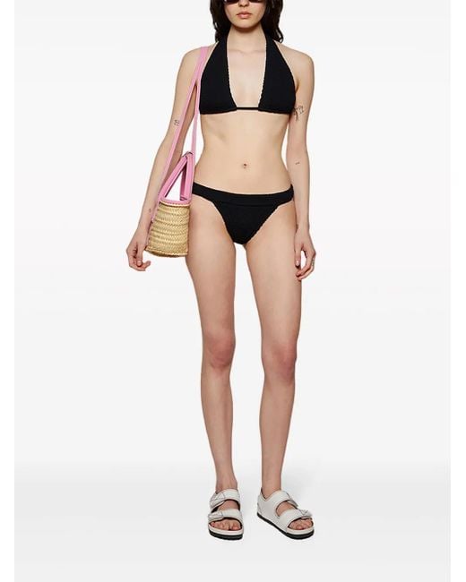 BOUND Black Jean Bikini Top