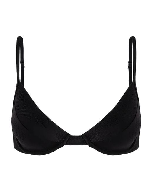 Lenny Niemeyer Black Strukturierter Triangel-Bikini