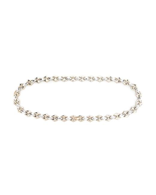 Patrizia Pepe Metallic Sculpted Chain-Link Belt