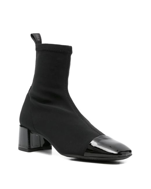 Pedro Miralles Black Cap-Toe Sock Boots
