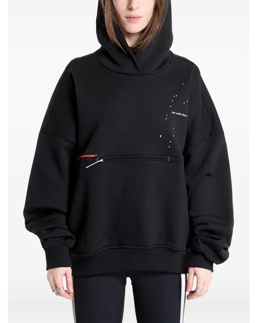 Adidas Black X Hermanos Koumori Zip-Pocket Hoodie