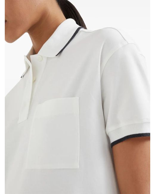 Brunello Cucinelli White Tennis-style Mini Dress