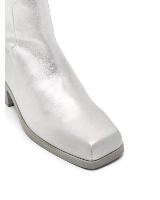 Marsèll Gray Cassello Leather Ankle Boots