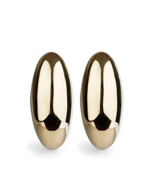 Otiumberg Black Pebble Stud Earrings