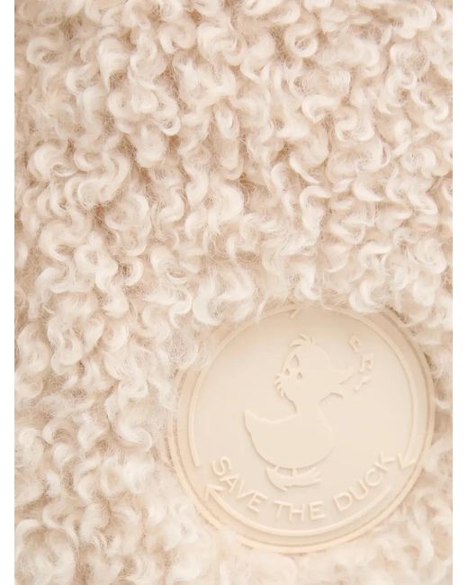 Save The Duck White Ayla Hooded Fleece Jacket