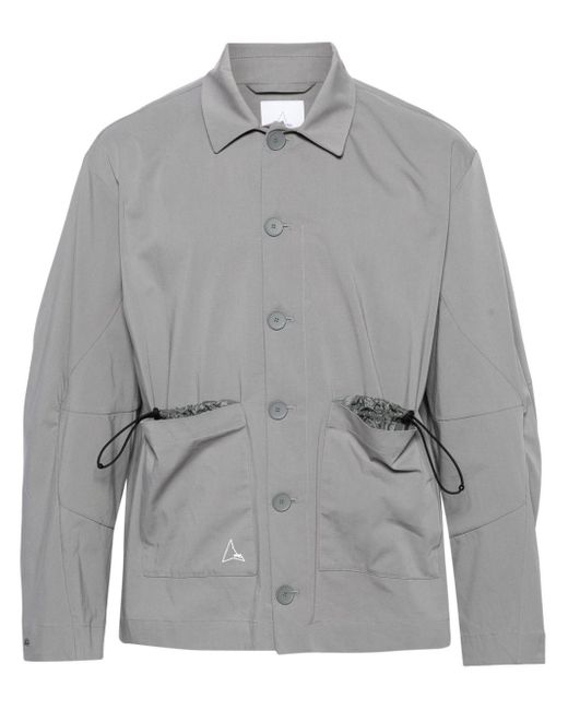 Roa Gray Chore Button-up Shirt for men