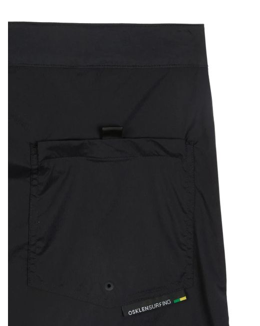 Osklen Black Logo-Print Swim Shorts for men