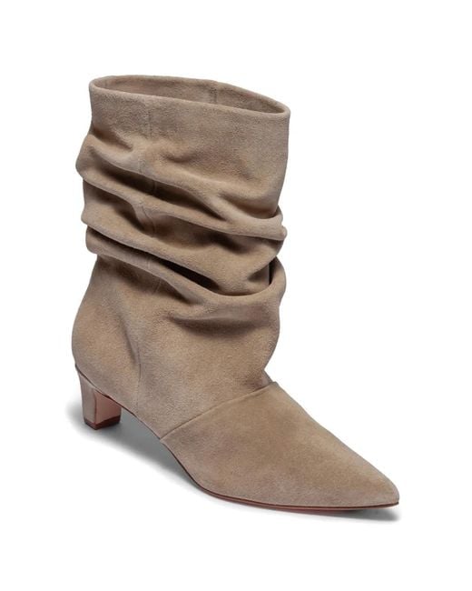 Bernardo Natural Etta Pointed-Toe Ankle Boots