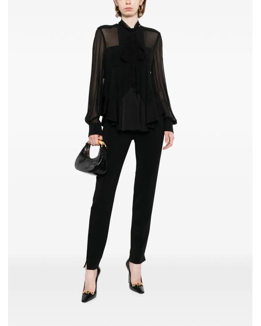 Antonio Berardi Black Split-Cuff Trousers