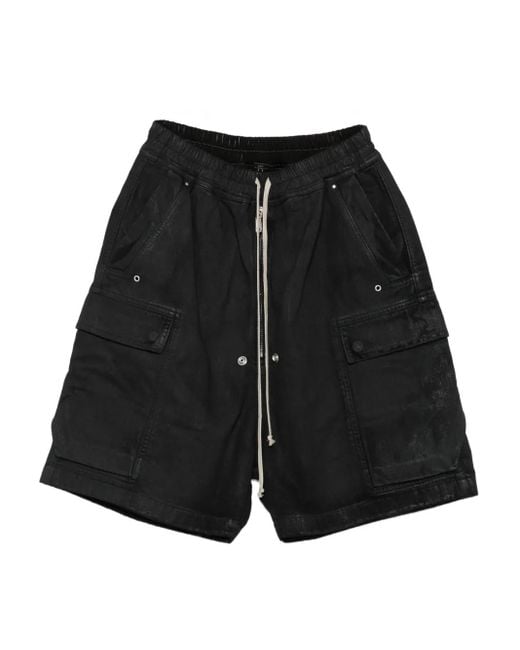 Rick Owens Cargo-Shorts mit Kordelzug in Black für Herren
