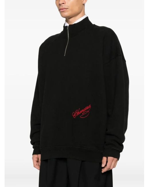 Willy Chavarria Black Veste À Fermeture Zippée for men