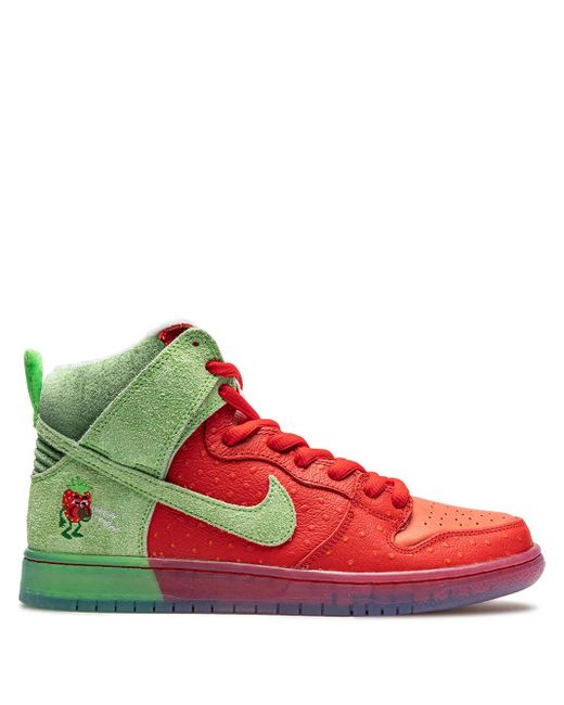 Nike Red Sb Dunk High "Strawberry Cough" Sneakers for men