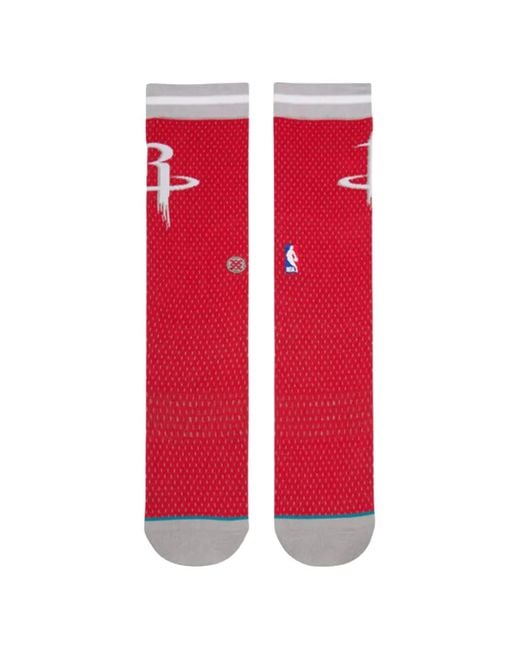 Stance Red Houston Rockets Logo-Detail Socks for men