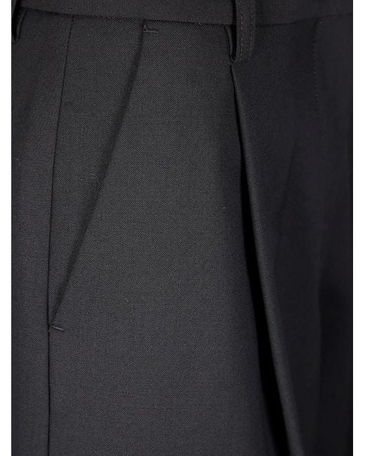 Thelatest Black Pleated Wide-Leg Trousers