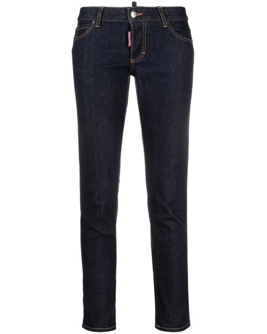 DSquared² Cropped Jeans in het Blue