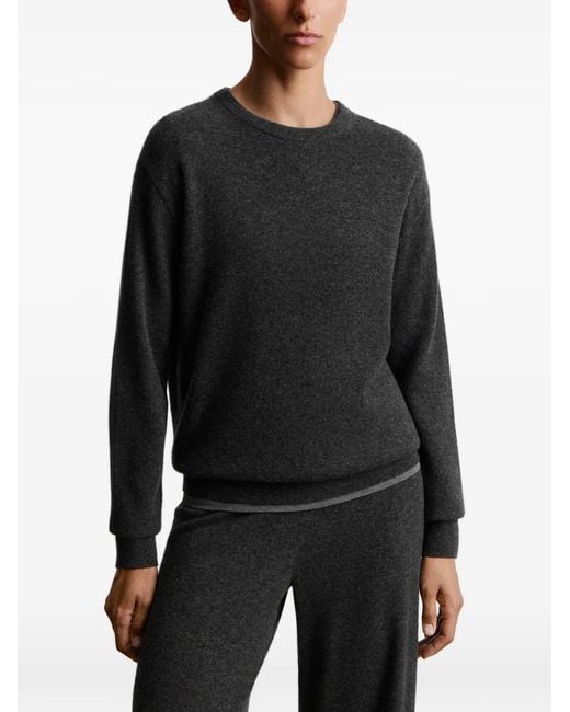 12 STOREEZ Black Aura Cashmere Sweater