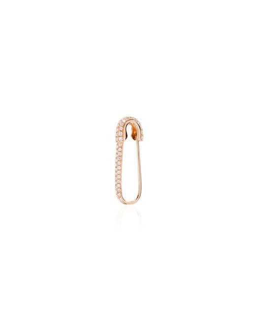 Anita Ko White 18k Mini Diamond Safety Pin Earring