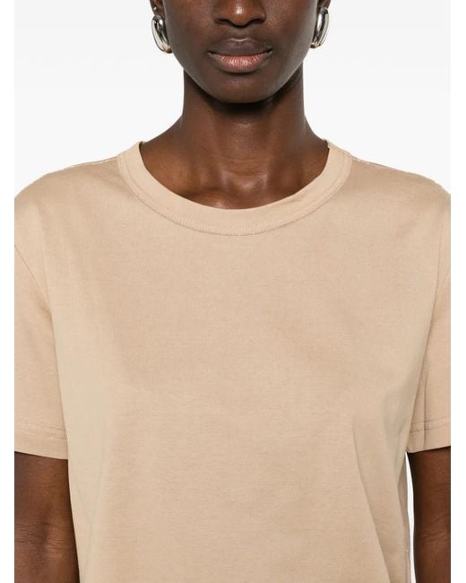 Fabiana Filippi Natural Round-Neck T-Shirt