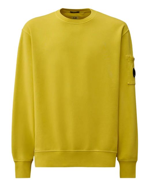 メンズ C P Company レンズポケット スウェットシャツ Yellow