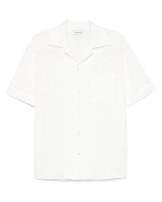 メンズ Drole de Monsieur アイレットレース シャツ White