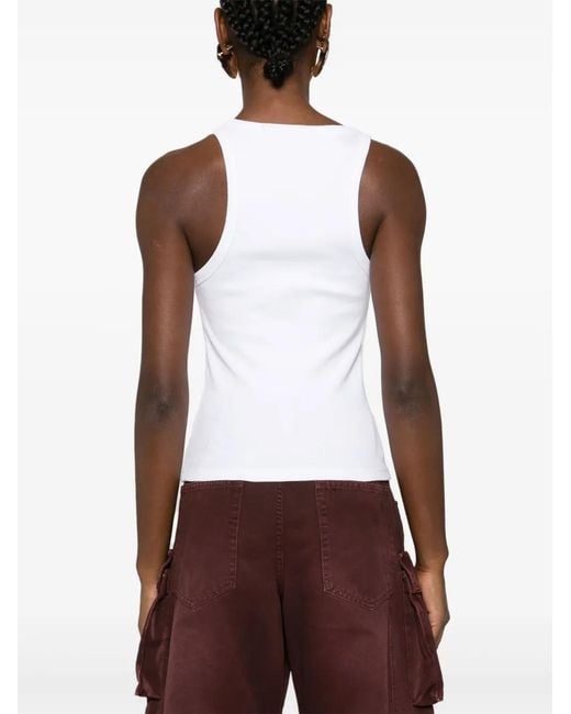 Ksubi Geribbelde Tanktop in het White