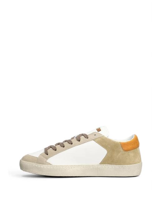 AMA BRAND White Suede-Panelled Star-Patch Sneakers for men