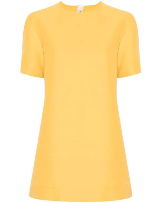 Marni Yellow Cady Mini Dress