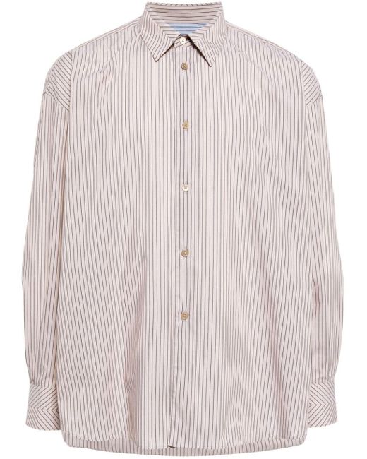 Paul Smith Pink Stripe-print Cotton Shirt for men