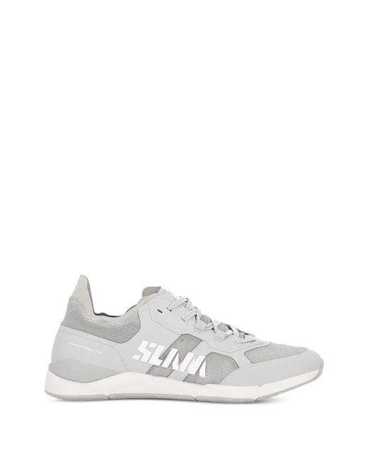 Slam White Logo-Print Panelled Sneakers for men