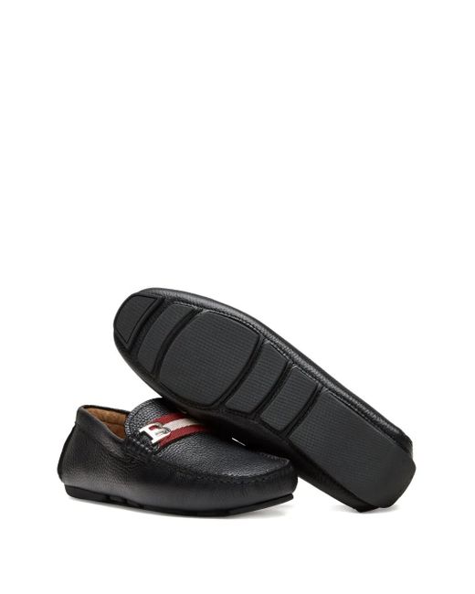 Bally Black Leather Loafers for men