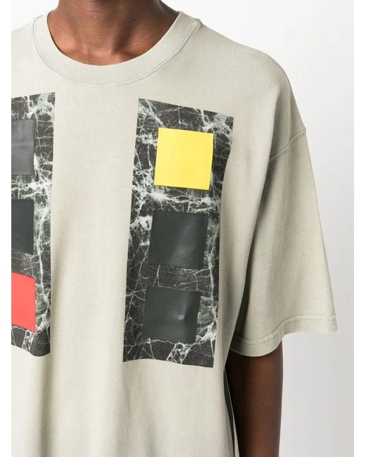 A_COLD_WALL* Gray Cubist Short-Sleeve T-Shirt for men