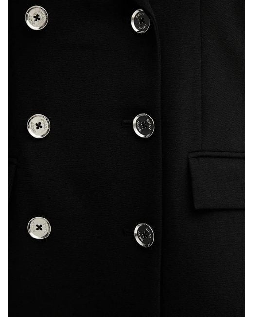 DKNY Black Button Halterneck Mini Dress